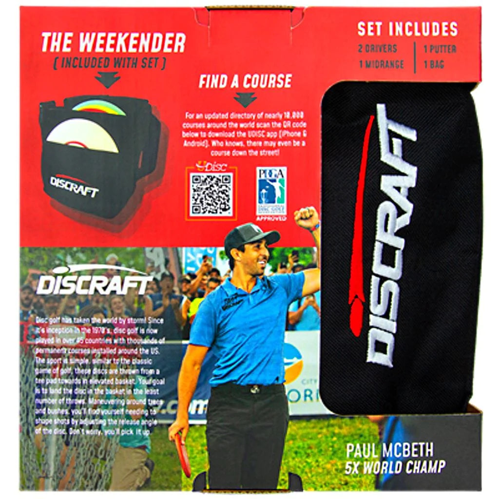 Discraft - Deluxe Disc Golf Set with Bag / Ensemble