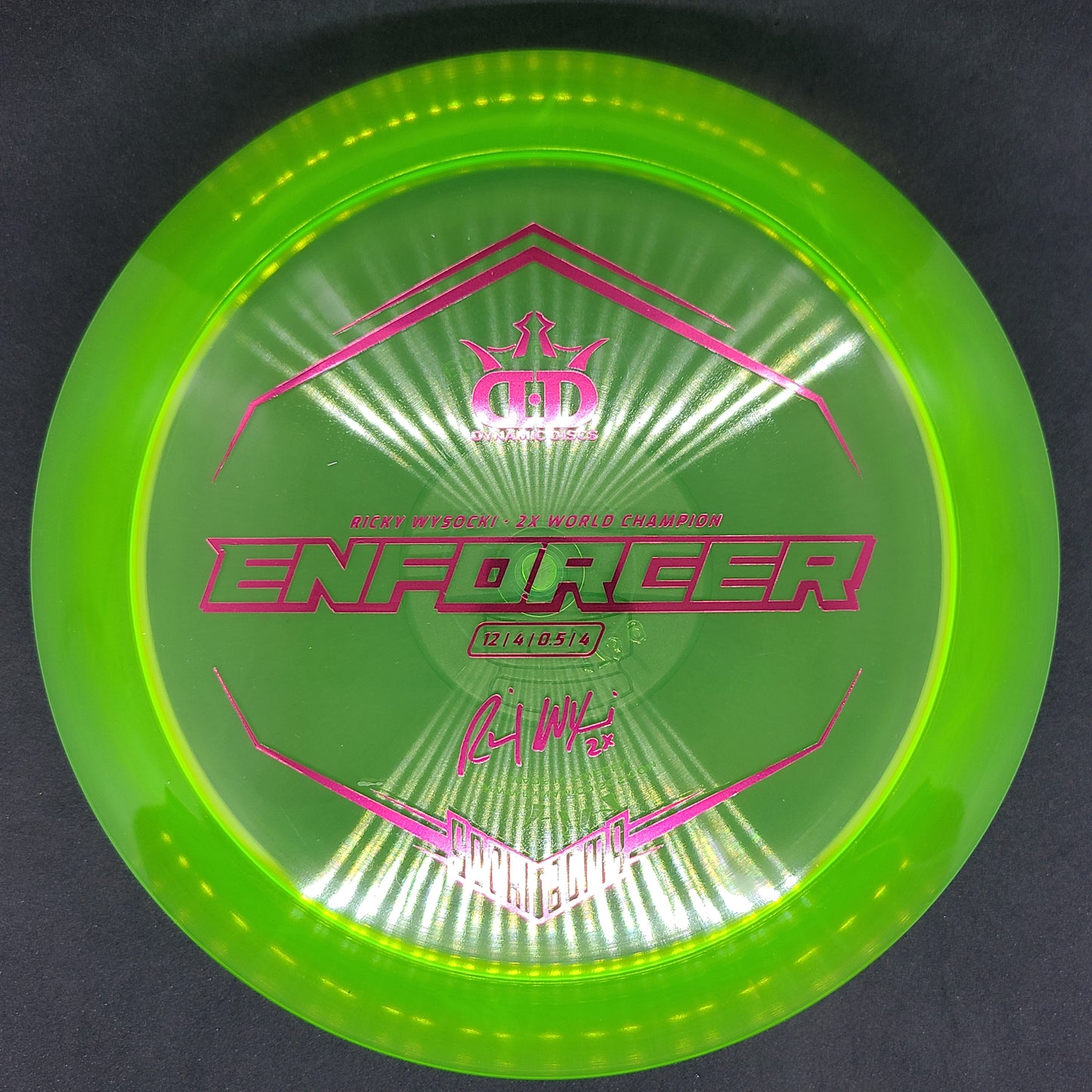 Dynamic Discs - Enforcer - Lucid * Ricky Wysocki Sockibomb Stamp