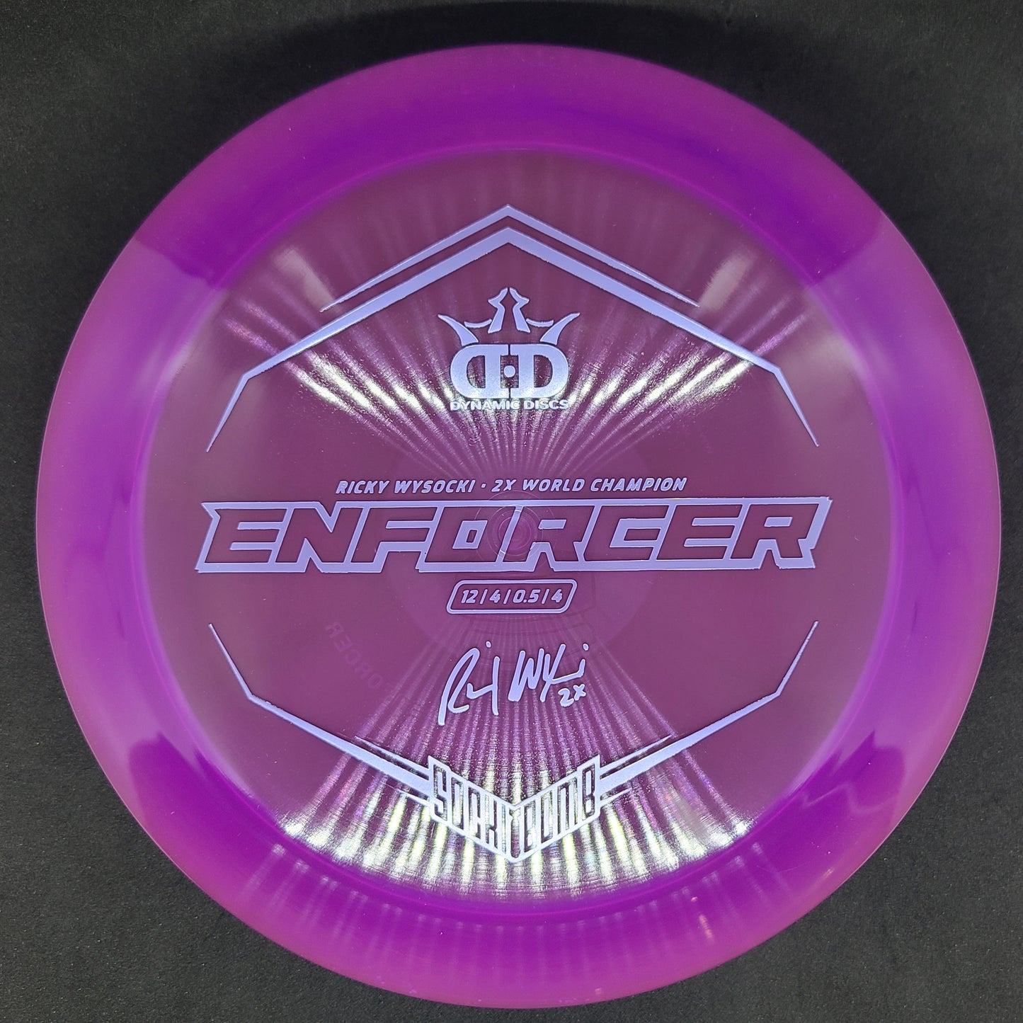 Dynamic Discs - Enforcer - Lucid * Ricky Wysocki Sockibomb Stamp