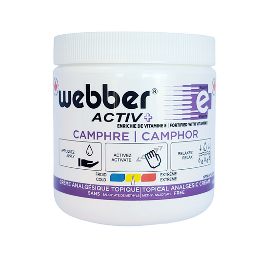 WEBBER ACTIV+ - Crème analgésique - (Camphre) – 450g